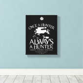 Bovennatuurlijk "Ooit een jager, altijd een jager" Canvas Afdruk (Insitu (Houten vloer))