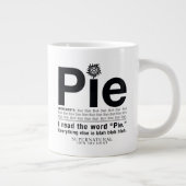 Bovennatuurlijk "Pie"-citaat Extra Grote Beker (Rechts)