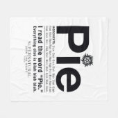Bovennatuurlijk "Pie"-citaat Fleece Deken (Voorkant (Horizontaal))
