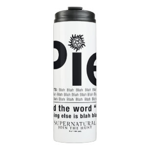 Bovennatuurlijk "Pie"-citaat Thermosbeker
