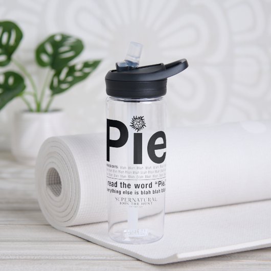 Bovennatuurlijk "Pie"-citaat Waterfles (Links)