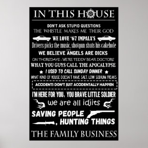 Bovennatuurlijk Poster: Betreed de wereld van de E Poster