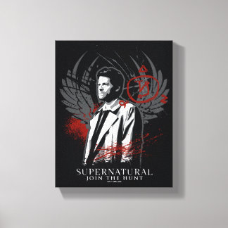 Bovennatuurlijke Castiel Graffiti Graphic Canvas Afdruk