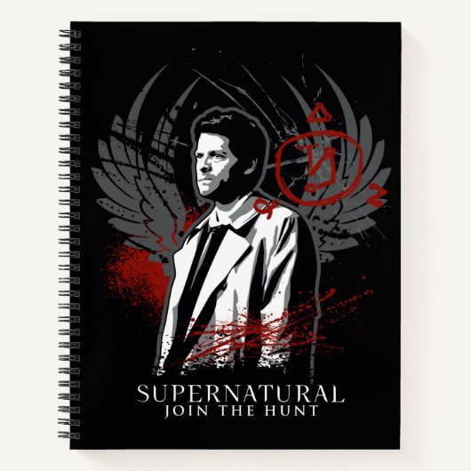 Bovennatuurlijke Castiel Graffiti Graphic Notitieboek (Voorkant)