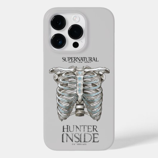 Bovennatuurlijke "Hunter Inside" Ribcage Graphic Case-Mate iPhone Case (Achterkant)