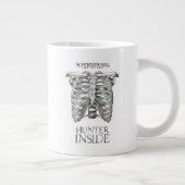Bovennatuurlijke "Hunter Inside" Ribcage Graphic Extra Grote Beker (Rechts)
