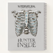 Bovennatuurlijke "Hunter Inside" Ribcage Graphic Notitieboek (Achterkant)
