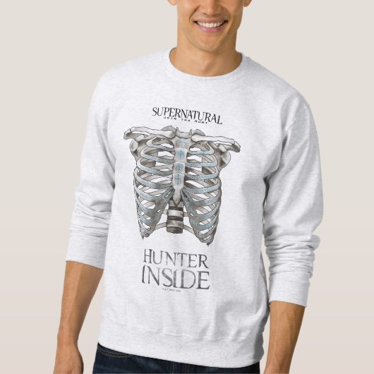 Bovennatuurlijke "Hunter Inside" Ribcage Graphic Trui (Voorkant)