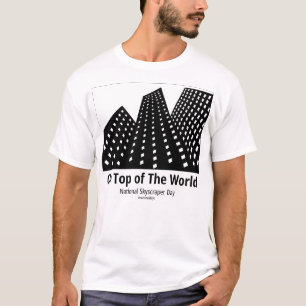 Bovenop het wereldlicht t-shirt