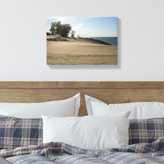 Bovenop Mt. Baldy, Nationaal Park Indiana Dunes Canvas Afdruk (Insitu (Slaapkamer))