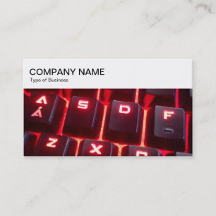 Bovenpaneel - Visitekaartje met gloeiend toetsenbo