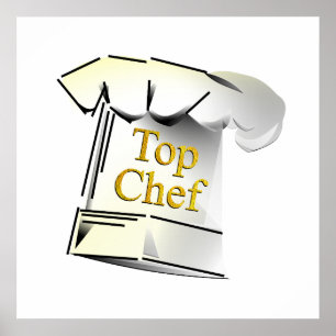 Bovenste Chef Poster