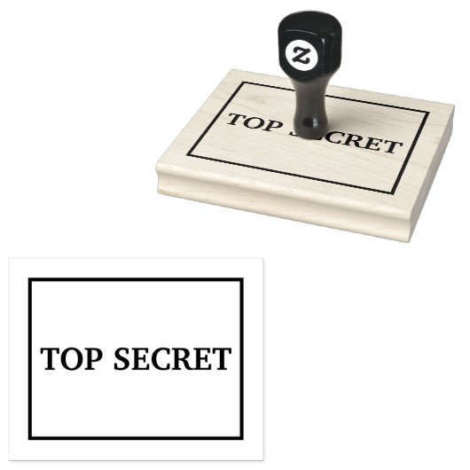 Bovenste geheim 	rubberstempel (Gestempeld)