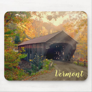 Bovenste Herfsten dekte Brug, Vermont Muismat