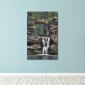 Bovenste Herfsten, Oude grot van het Man, Hocking  Canvas Afdruk (Insitu (Houten vloer))