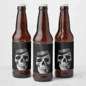 Bovenste hoed bier etiket (Flessen)