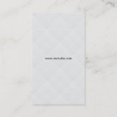 Bovenste hoed en snor visitekaartje (Achterkant)