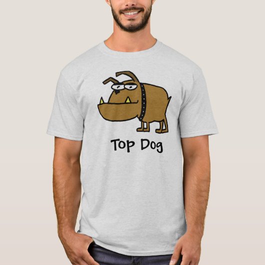 Bovenste hond T-shirt (Voorkant)