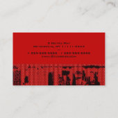 Bovenste LED in het centrum Visitekaartje (Achterkant)