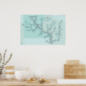 Bovenste Mississippi 30 x 20 inch Poster (Keuken)