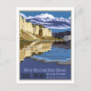 Bovenste Missouri River Breaks, Nationaal Monument Briefkaart