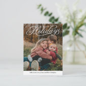 Bovenste onderschrift Prettige feestdagen bewerkba (Staand voorkant)