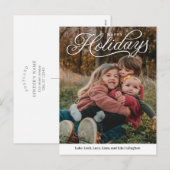 Bovenste onderschrift Prettige feestdagen bewerkba (Voorkant / Achterkant)