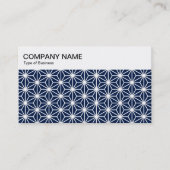 Bovenste paneel - Asanoha Pattern - Indigo 001744 Visitekaartje (Voorkant)