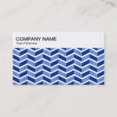 Bovenste paneel - Chevron Pattern - Navy Blue Busi Visitekaartje (Voorkant)