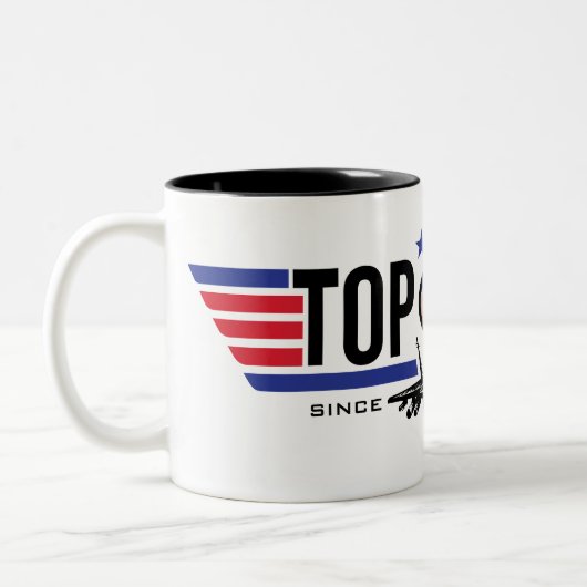 Bovenste pap | VADERDAG Tweekleurige Koffiemok (Links)