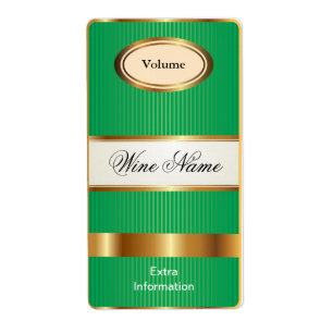 Bovenste plank Groene Wijn Label