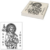 Bovenste romp van St. Joseph (Detail; DT 01) Rubberstempel (Gestempeld)