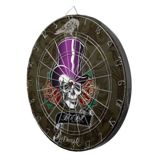 Bovenste schaatschedel en roven dartbord (Voorkant Rechts)