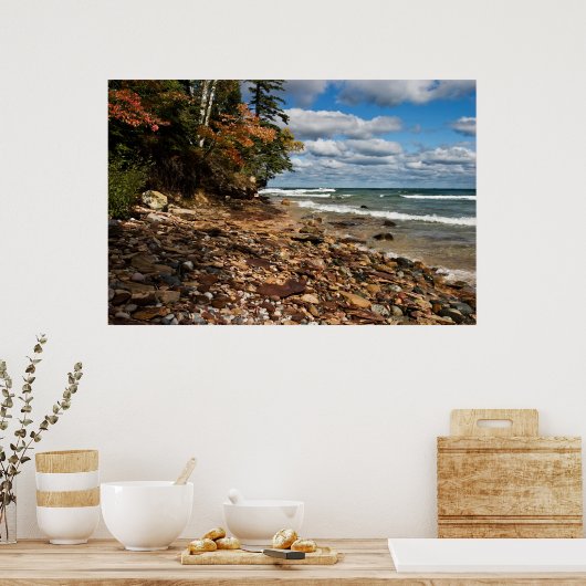 Bovenste strand poster (Keuken)