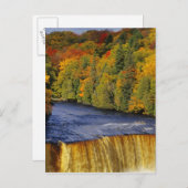 Bovenste Tahquamenon Herfsten in UP Michigan in Briefkaart (Voorkant / Achterkant)