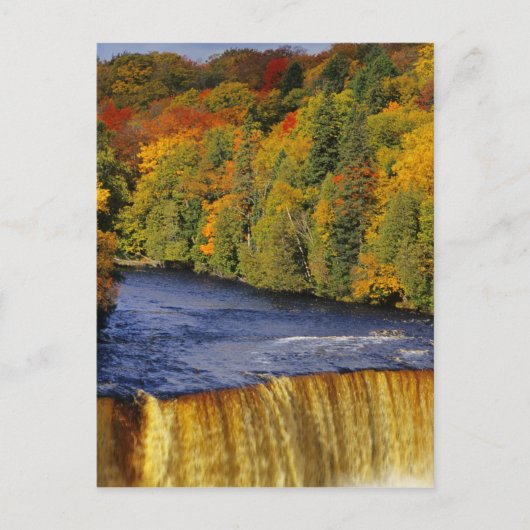 Bovenste Tahquamenon Herfsten in UP Michigan in Briefkaart (Voorkant)