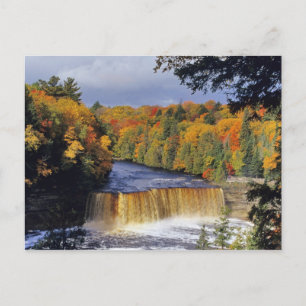 Bovenste Tahquamenon-Herfsten in UP Michigan in he Briefkaart