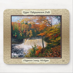 Bovenste Tahquamenon Herfsten omwoelde mousepad Muismat