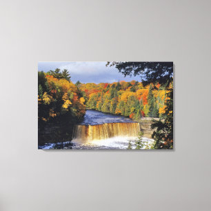 Bovenste Tahquamenon-watervallen in het noorden va Canvas Afdruk
