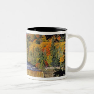 Bovenste Tahquamenon-watervallen in het noorden va Tweekleurige Koffiemok