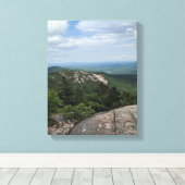 Bovenste uitzicht van de bergen canvas afdruk (Insitu (Houten vloer))