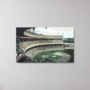 Bovenste Uitzicht van de honkbal van de Liga Nat'l Canvas Afdruk