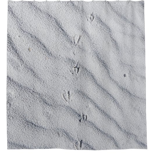 Bovenste uitzicht zandduinen douchegordijn (Voorkant)