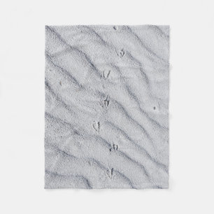 Bovenste uitzicht zandduinen fleece deken
