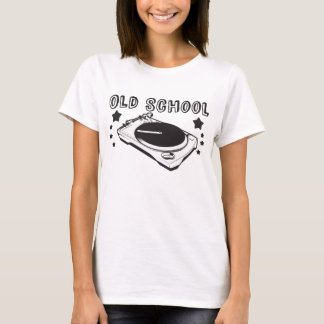 Bovenste van de Oude Schoolvrouwen T-shirt
