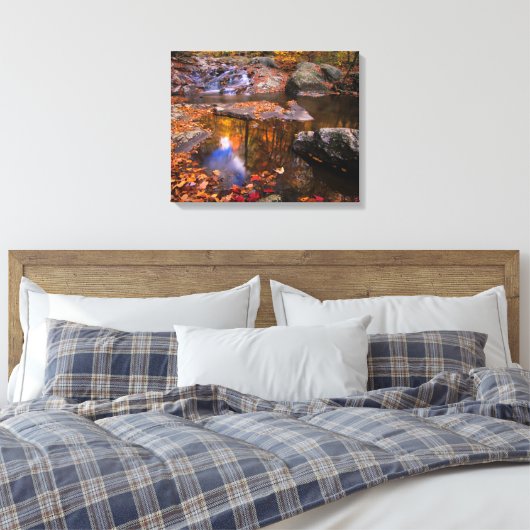Bovenste Whiteoak-Herfsten, Nationaal Park Shenand Canvas Afdruk (Insitu (Slaapkamer))