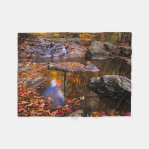Bovenste Whiteoak-waterval, Shenandoah National Pa Fleece Deken