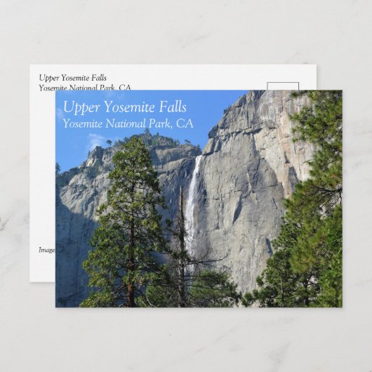 Bovenste Yosemite-Herfsten, Yosemite National Park Briefkaart (Voorkant / Achterkant)