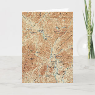 Bovenwerken, Tahawus-gebied, Adirondack High Peaks Kaart