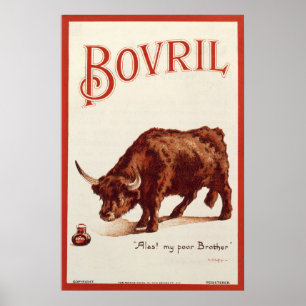 Bovril Bull, 1900 Poster